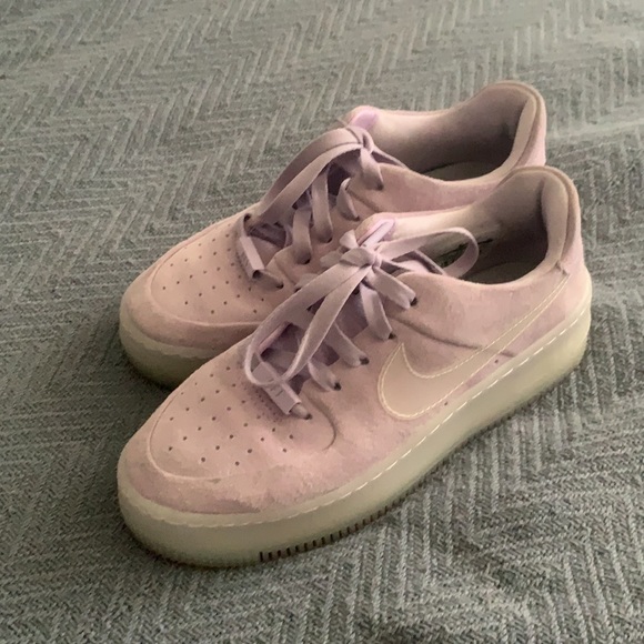 Nike AF1 Air Force One lilac with transparent sole - Picture 4 of 5